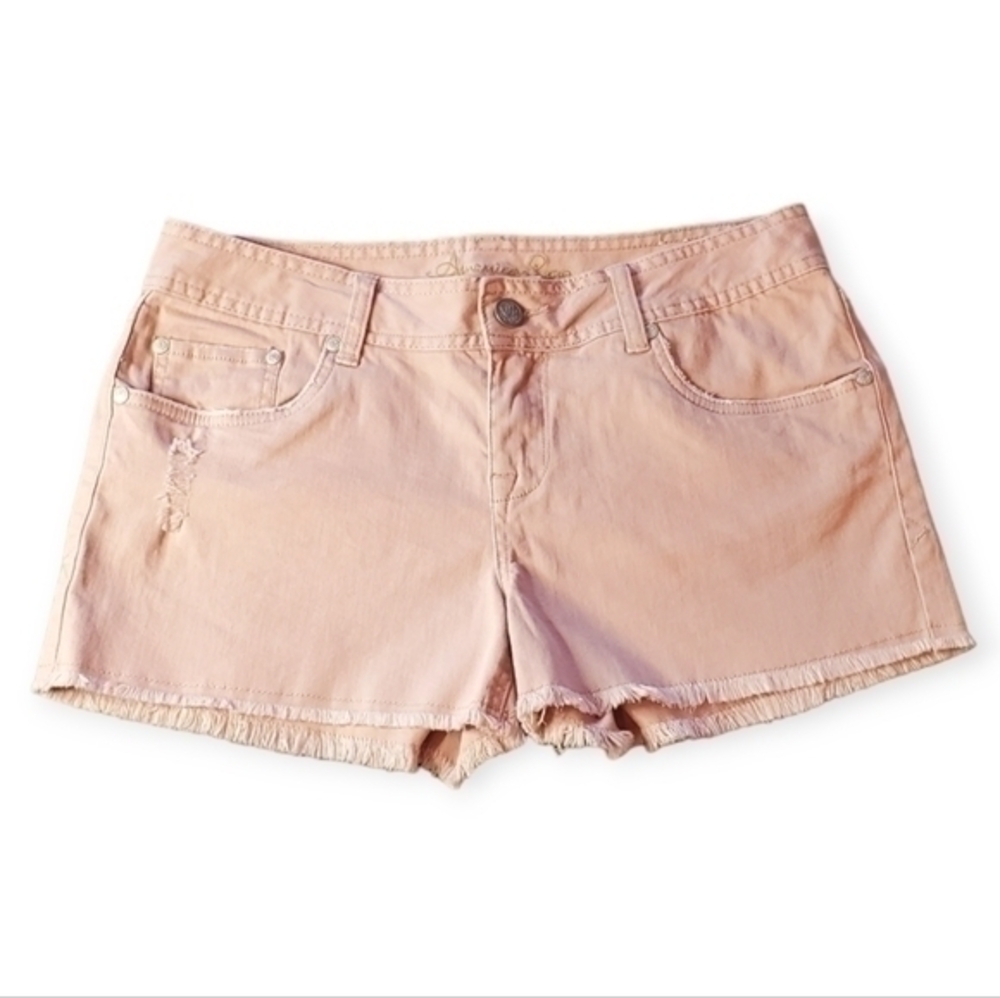 NWOT American Rag Raw Hem Pink Denim Shorts